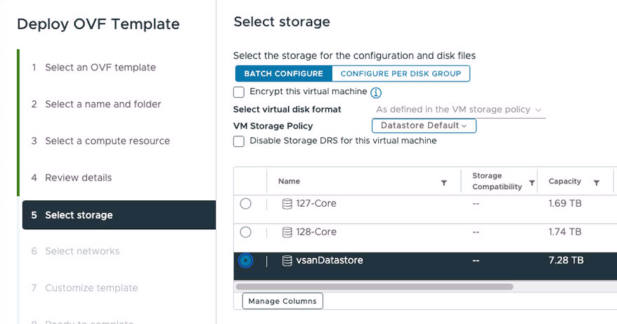 Deploy Offline Depot Step 5
