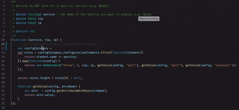 Orchestrator-aware IntelliSense