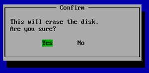 Disk erase