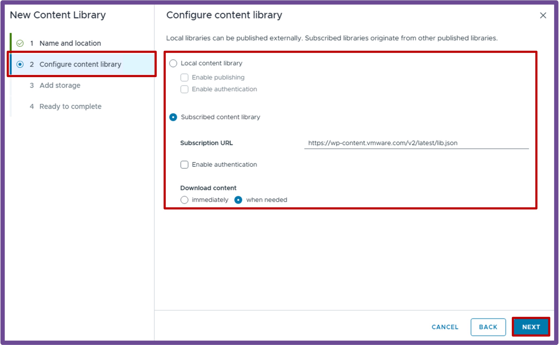 vCenter Server and Network Configuration