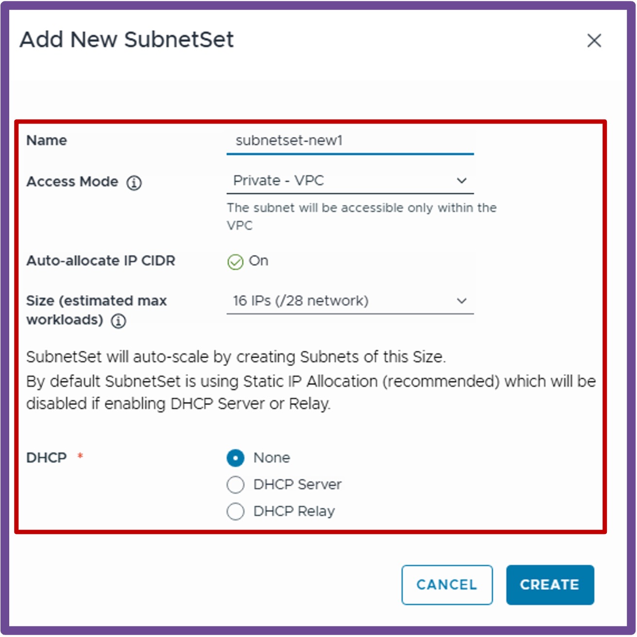 Create Subnet