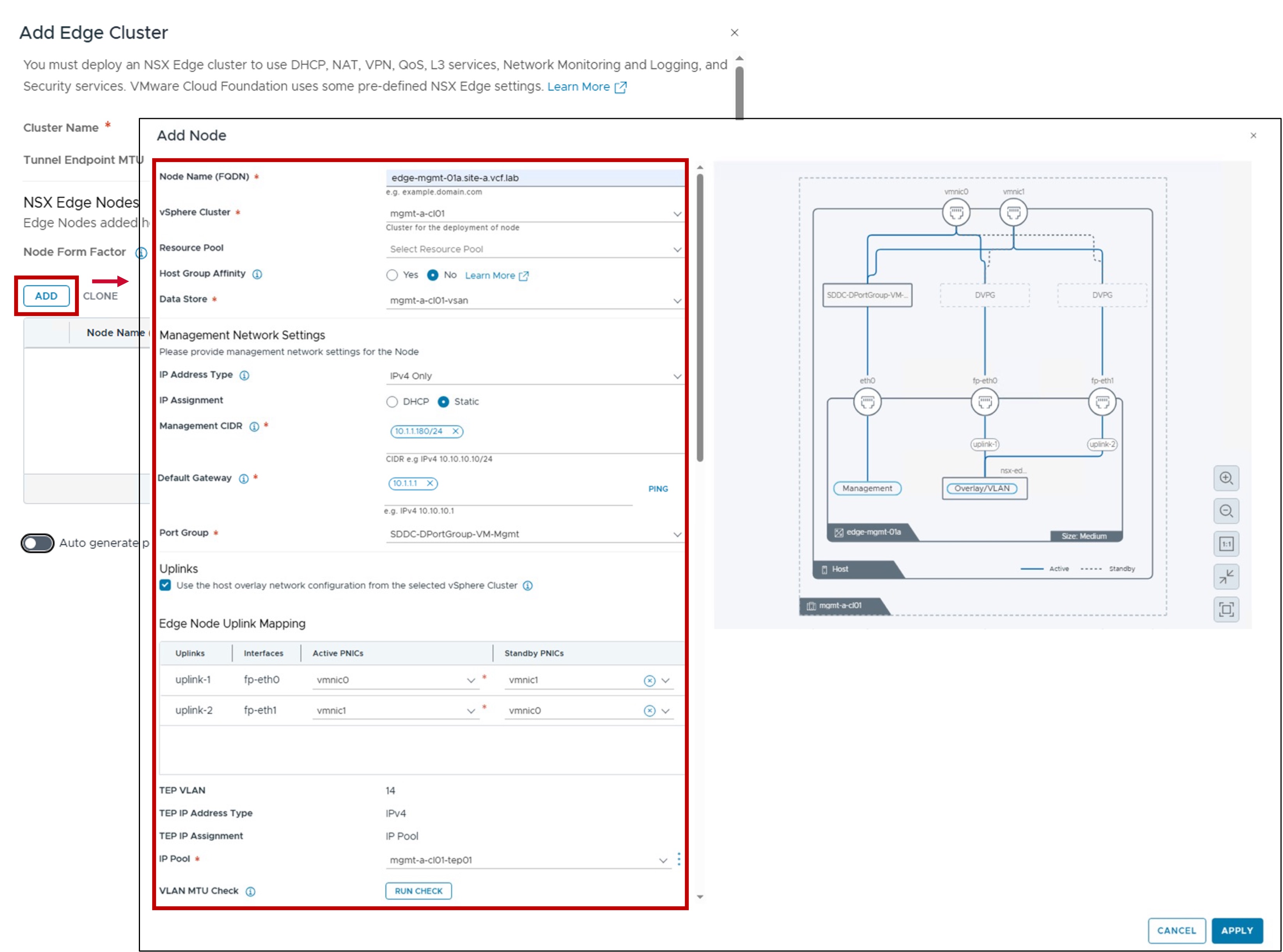 vCenter Edge Node